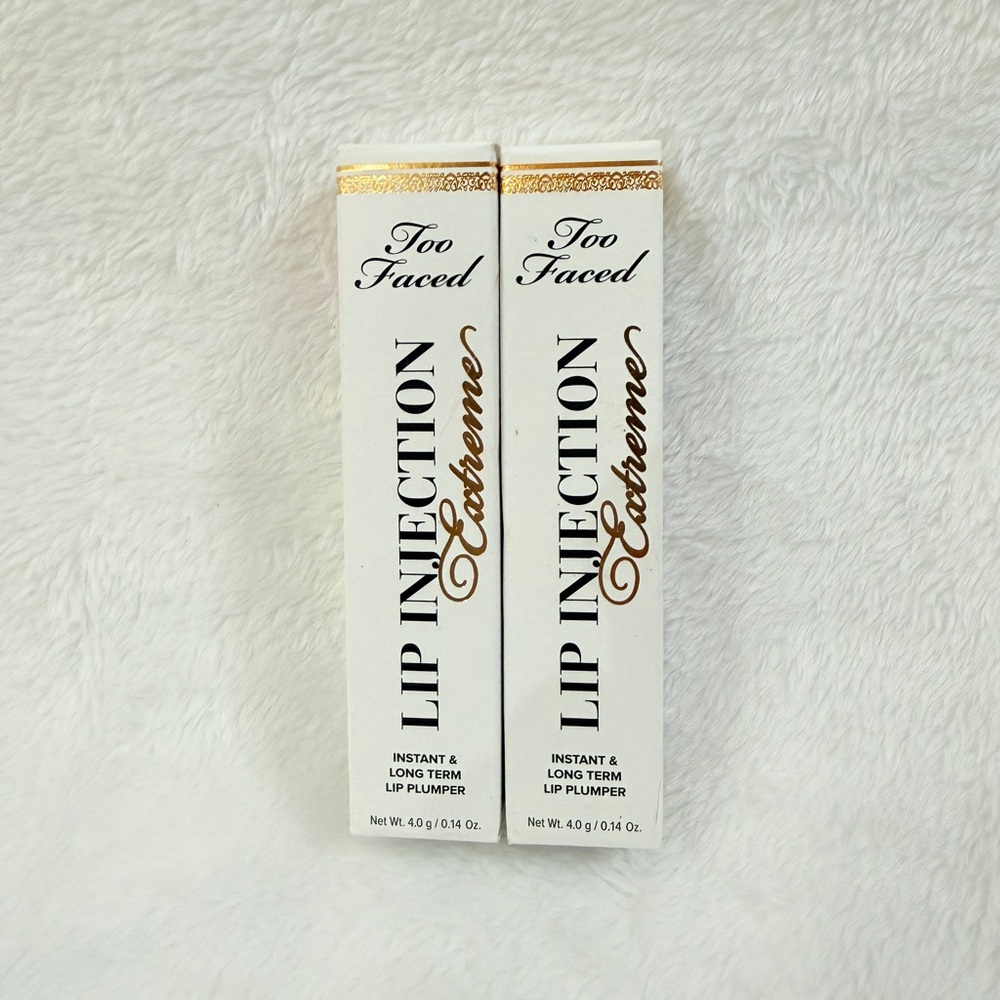 2 PACK - Too Faced Lip Injection Extreme Plumper SHADE CLEAR